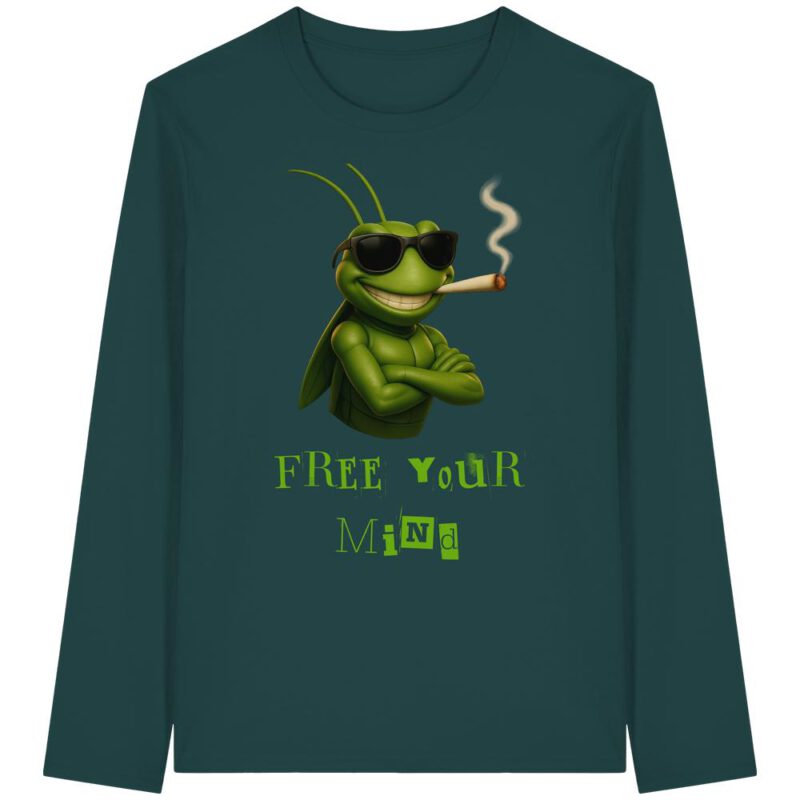 Free your mind_ - Organic Longsleeve T-Shirt – Bild 2