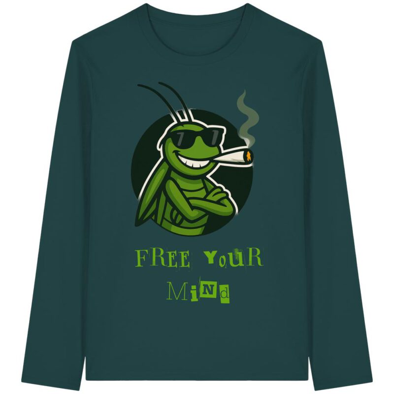 FREE YOUR MIND - Organic Longsleeve T-Shirt – Bild 2