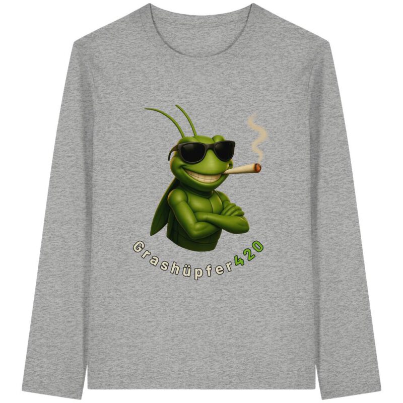 Grashüpfer420_real - Organic Longsleeve T-Shirt – Bild 3