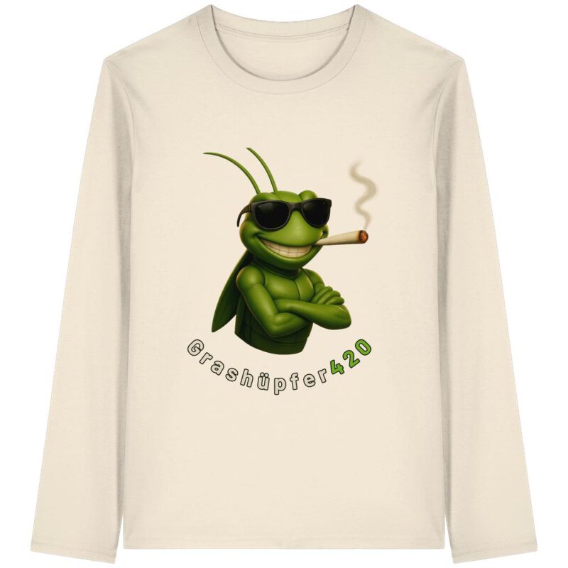 Grashüpfer420_real - Organic Longsleeve T-Shirt – Bild 5