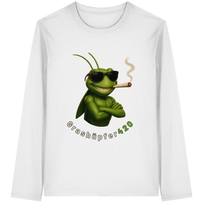Grashüpfer420_real - Organic Longsleeve T-Shirt – Bild 7