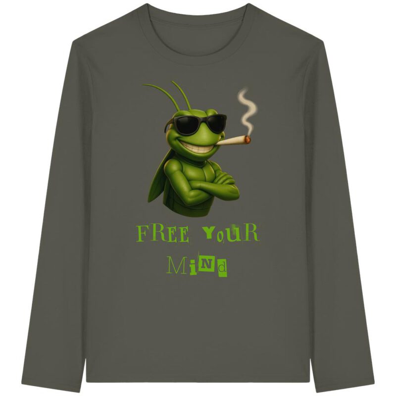 Free your mind_ - Organic Longsleeve T-Shirt – Bild 4